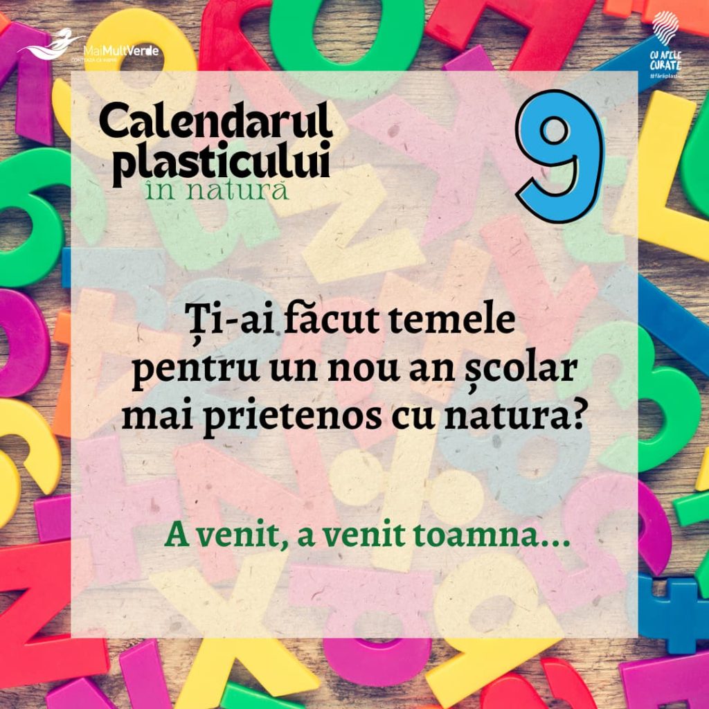 calendarul plasticului septembrie