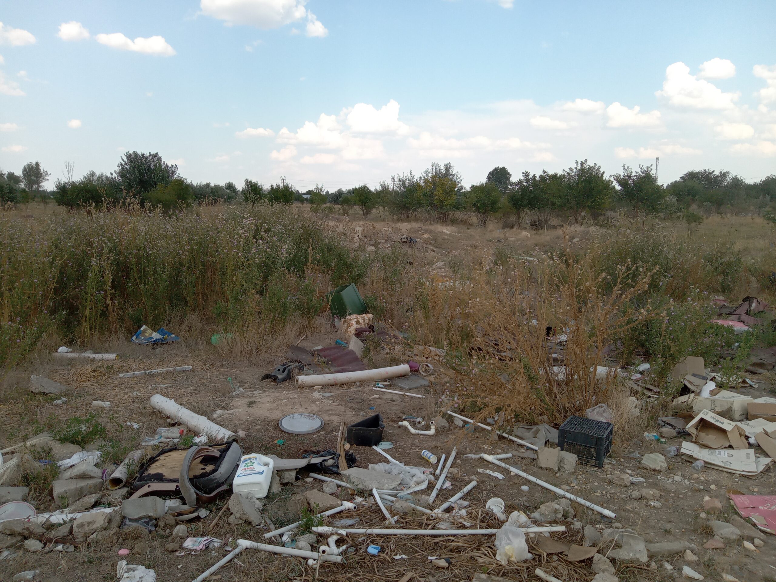 deseuri de plastic pe raul Argeș