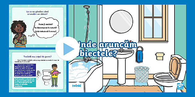 Ziua Mondială a Apei: Unde aruncăm obiectele? – Prezentare PowerPoint interactivă